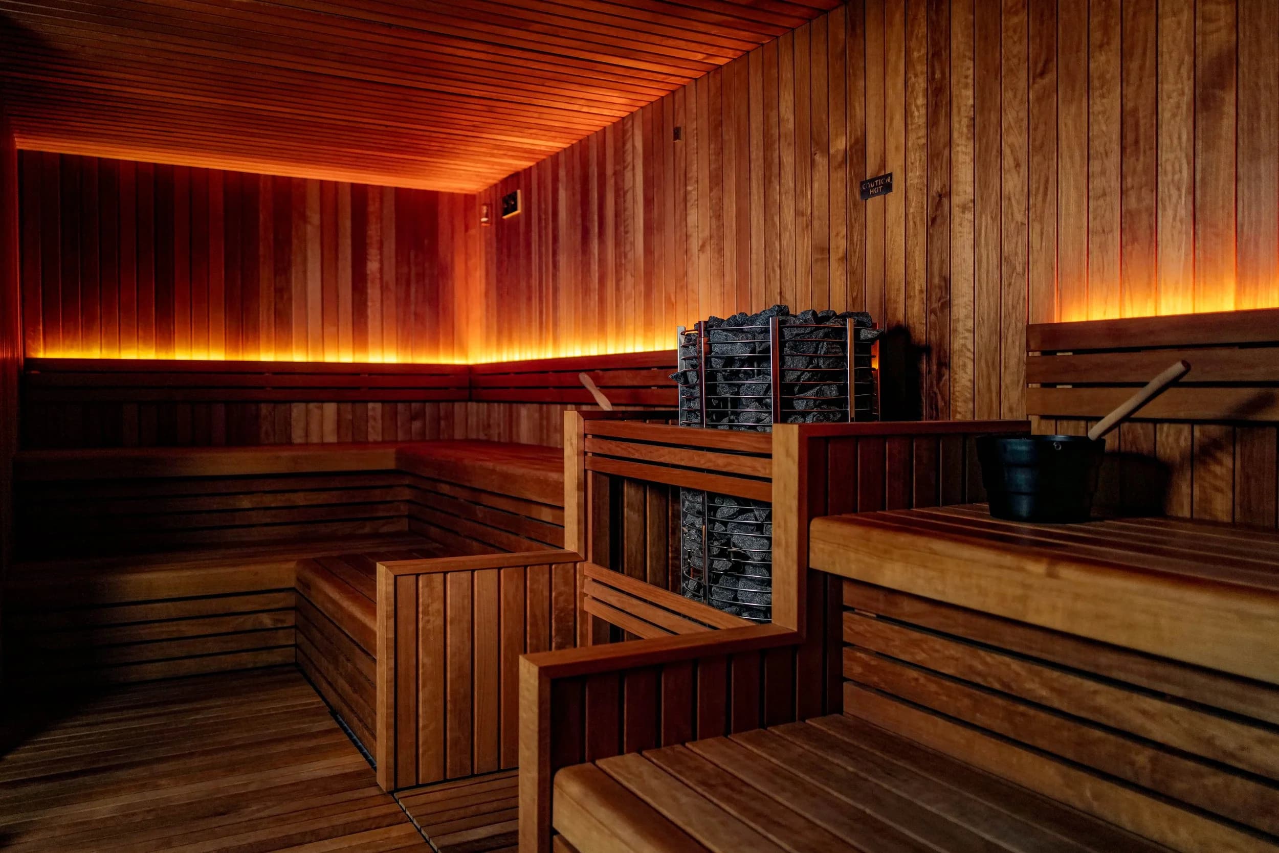 Traditional and infrared saunas with ice baths at Kontrast, Manchester