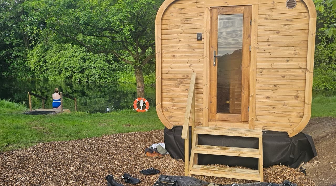 Meon Springs sauna and plunge in the Meon Valley, South Downs National Park